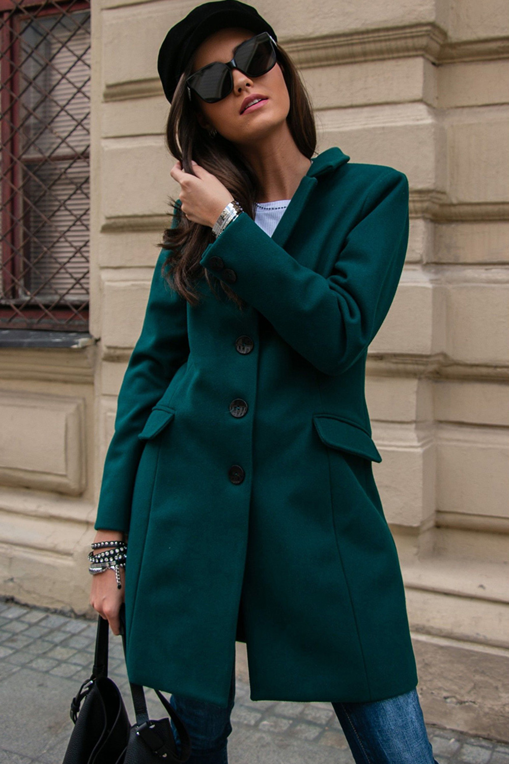  Coat model 184493 Roco Fashion  green