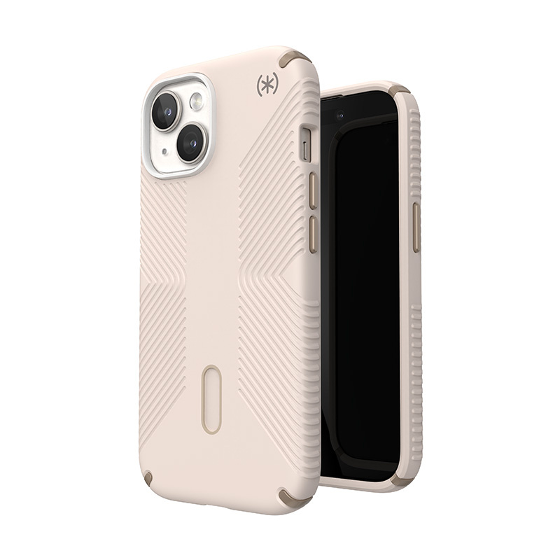 Speck Presidio2 Grip ClickLock MagSafe Apple iPhone 15 (Bleached Bone/Heirloom Gold/Hazel Brown)