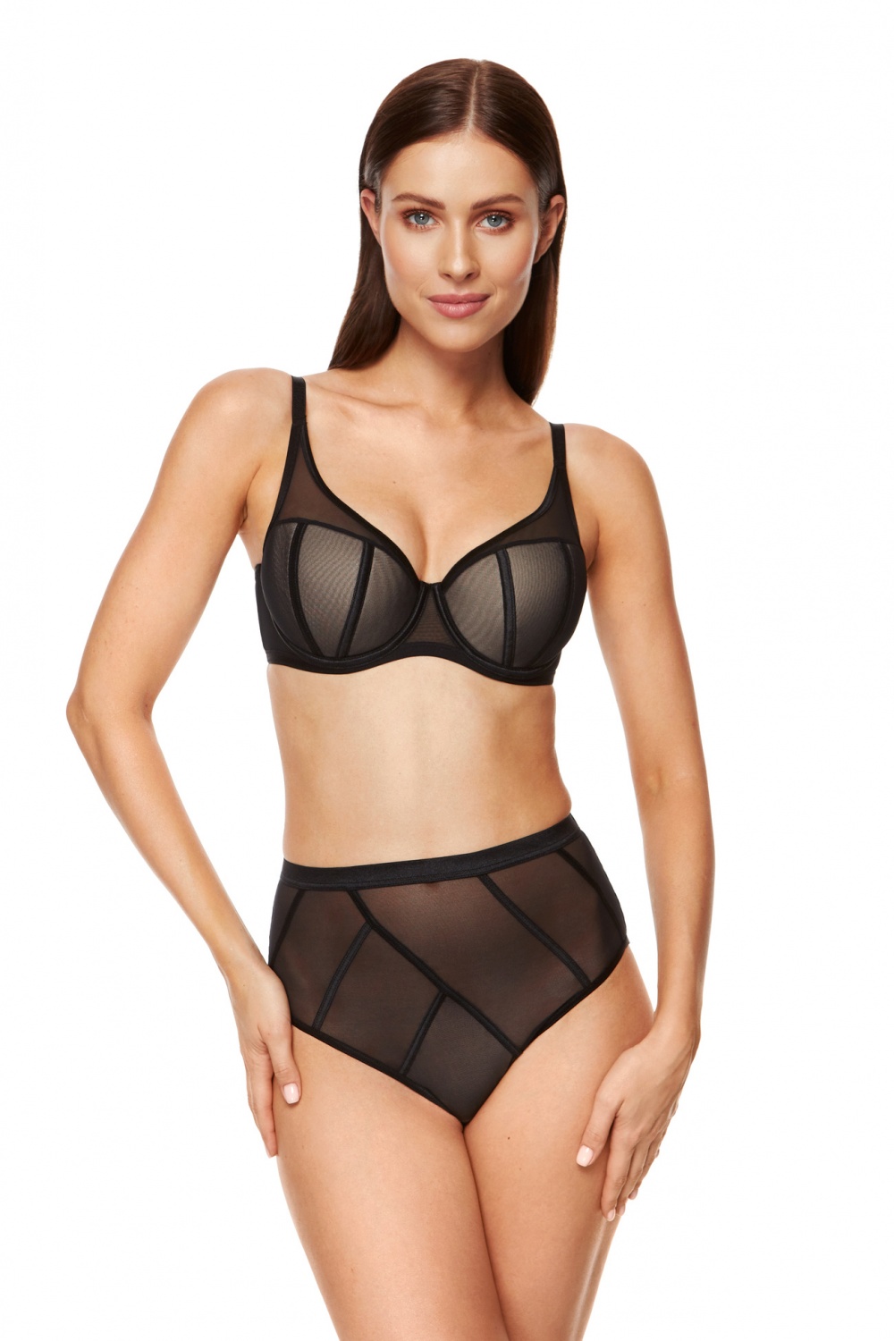Padded bra model 178191 Gorteks black Ladies