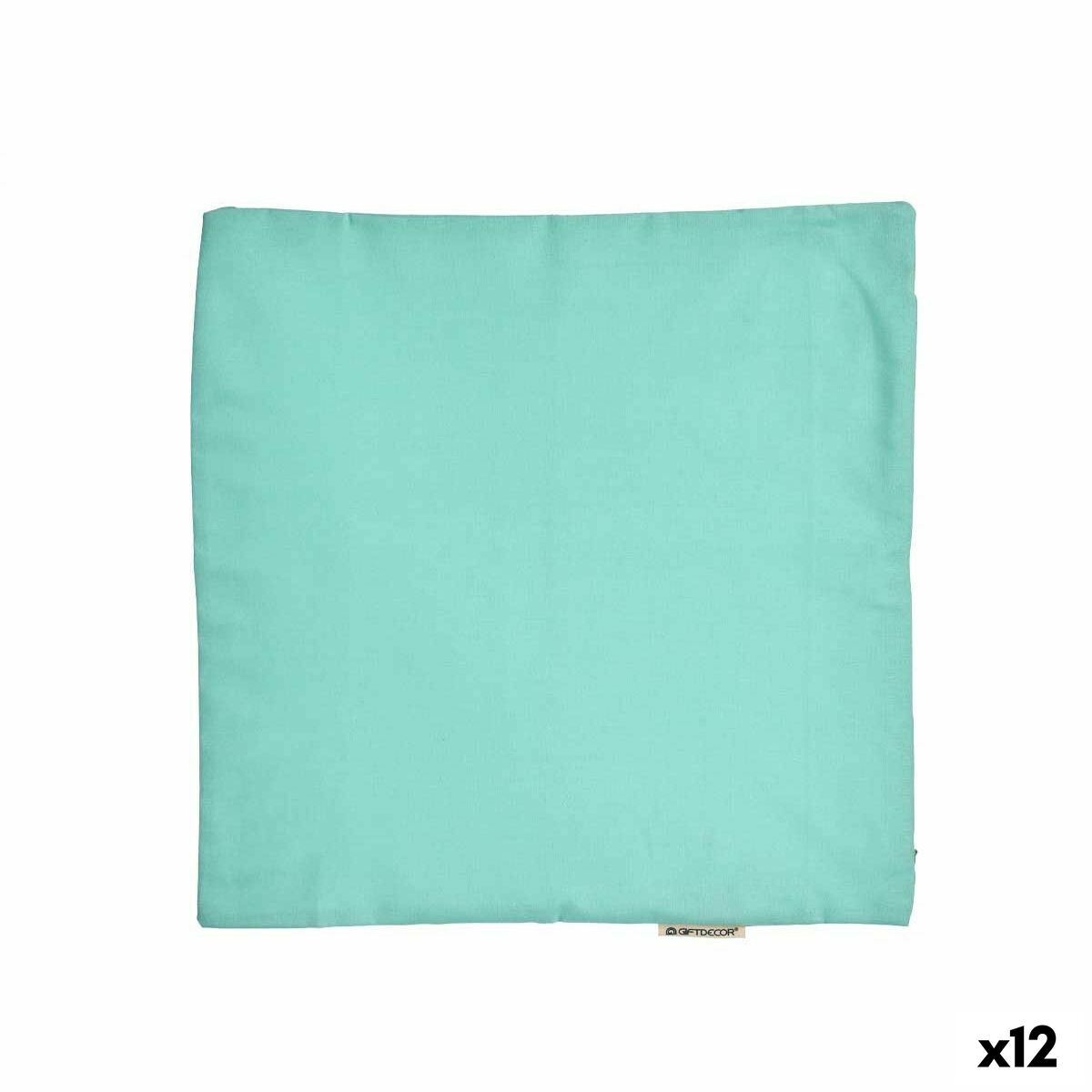 Cushion cover Turquoise (45 x 0,5 x 45 cm) (12 Units)