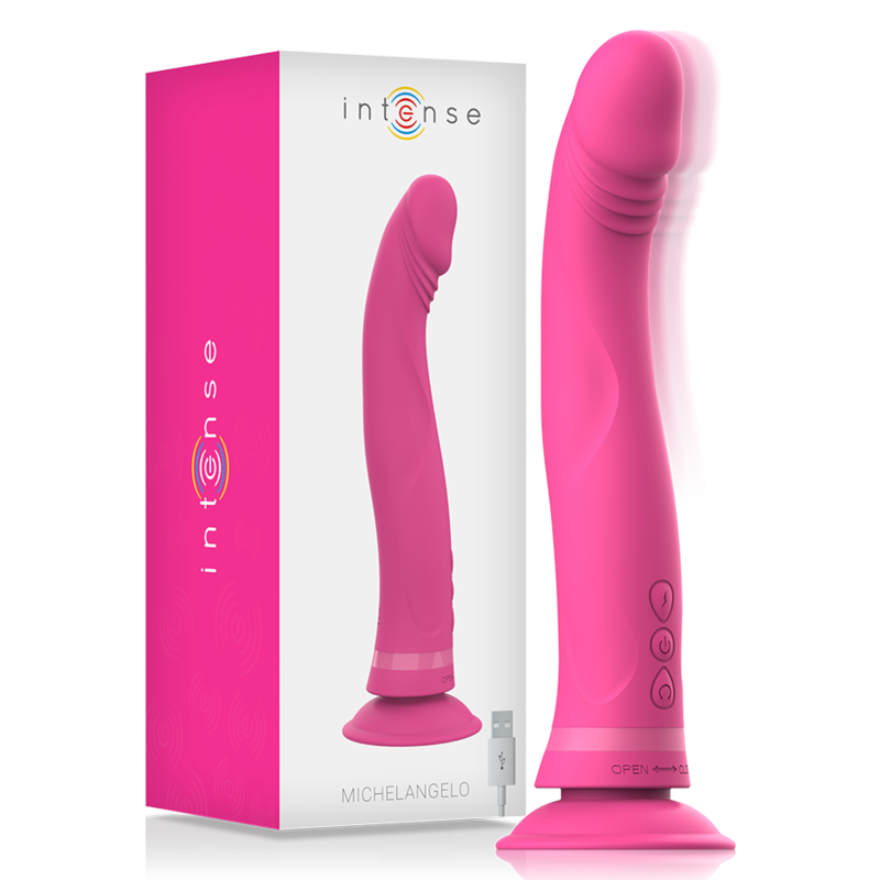 INTENSE - MICHELANGELO DILDO VIBRATOR SILICONE PINK