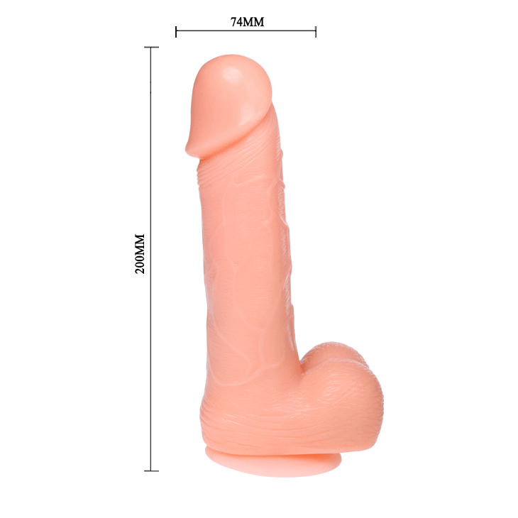 DONG REALISTIC DILDO ROTATION AND VIBRATION FUNCTION 20 CM