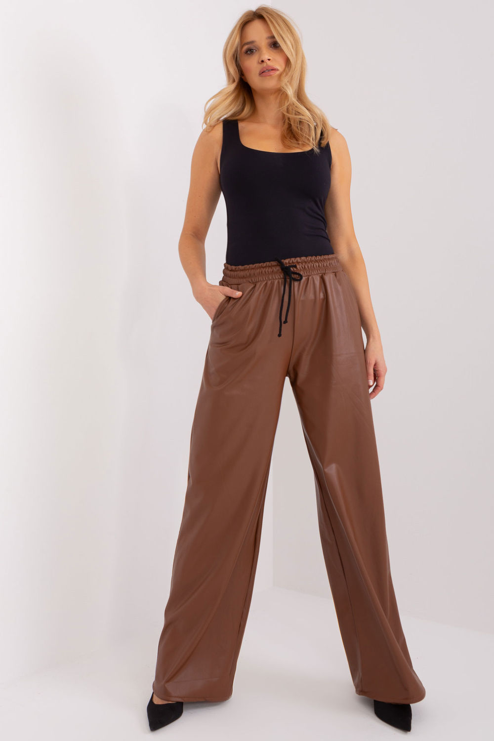  Trousers model 191565 Lakerta  brown