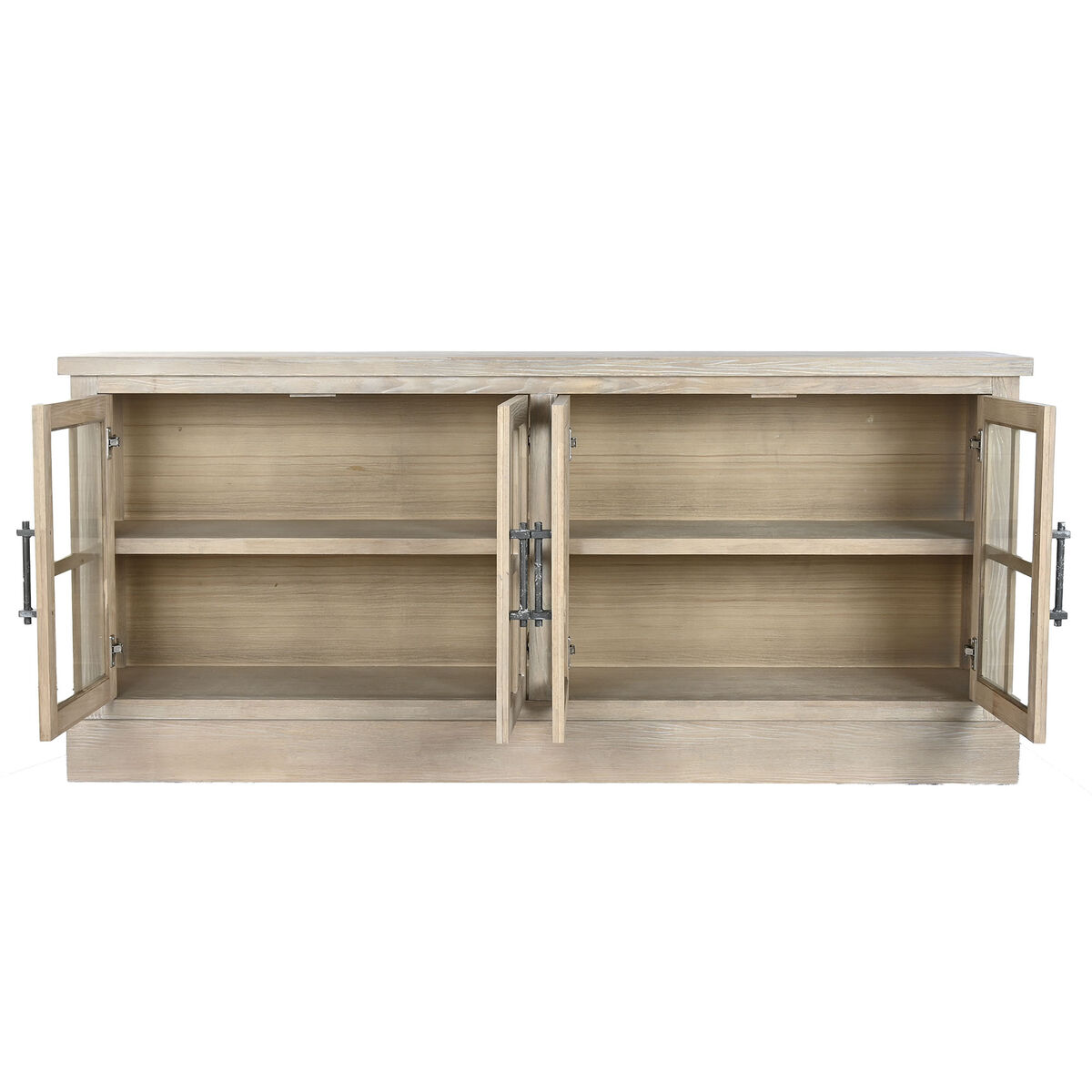 Sideboard Home ESPRIT Natural Wood Crystal 180 x 40 x 82 cm