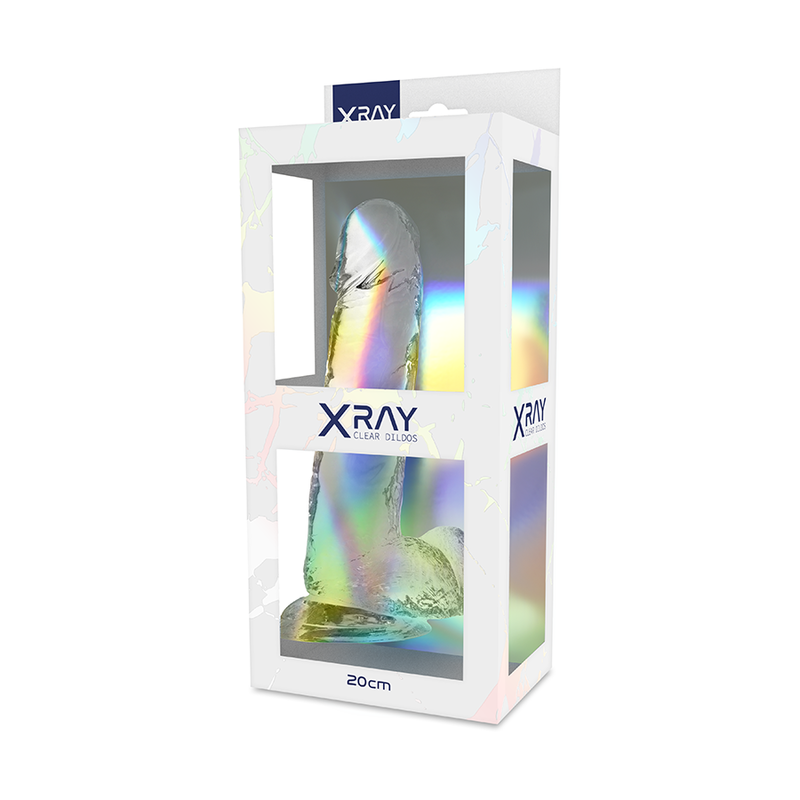 XRAY HARNESS + CLEAR COCK WITH BALLS 20CM X 4.5CM