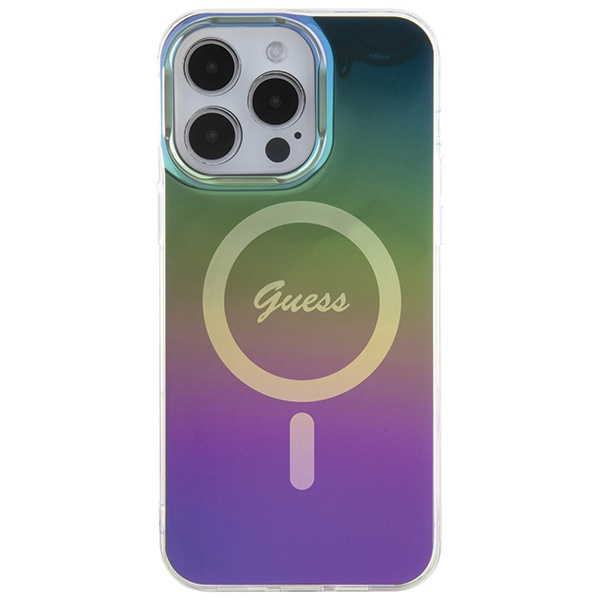 Guess GUHMP15LHITSK Apple iPhone 15 Pro hardcase IML Iridescent MagSafe rainbow