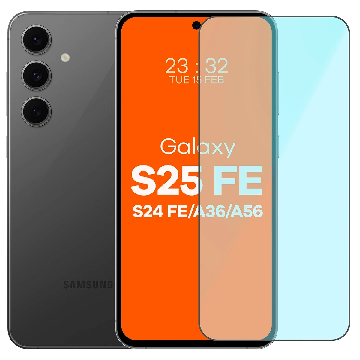 Szkło ochronne 2.5D Bizon Smart Glass do Samsung Galaxy S24 FE / S25 FE / A36 5G / A56 5G