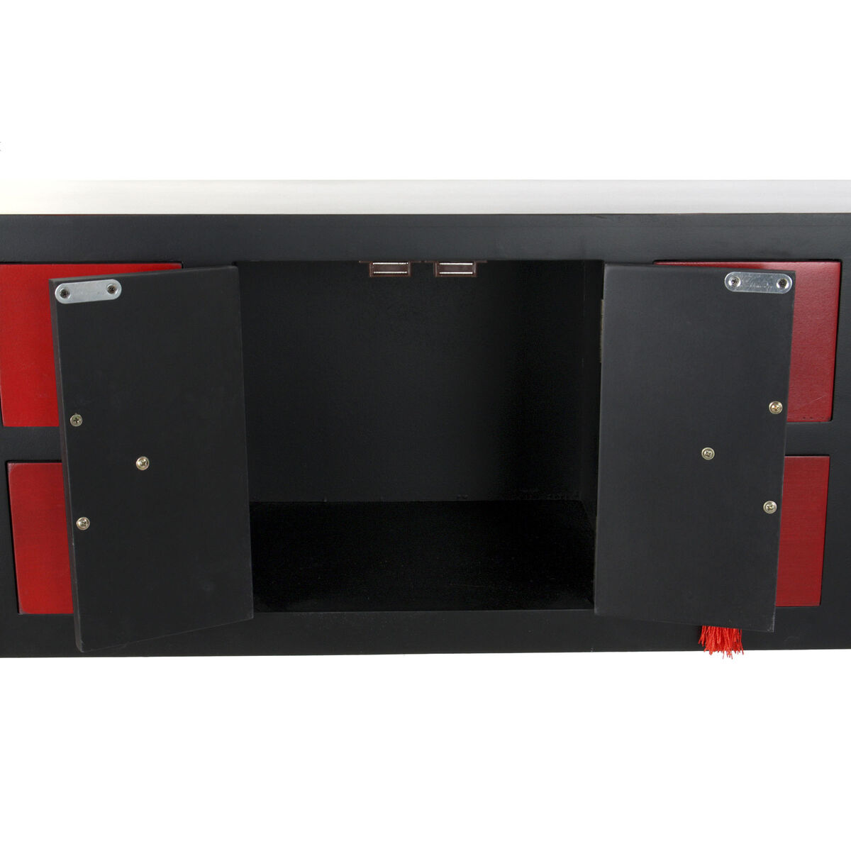 Console DKD Home Decor 98,5 x 27 x 80 cm Fir Black MDF Wood