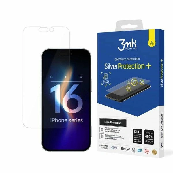 Antimicrobial protective film 3MK SilverProtect+ Apple iPhone 16 Pro Max
