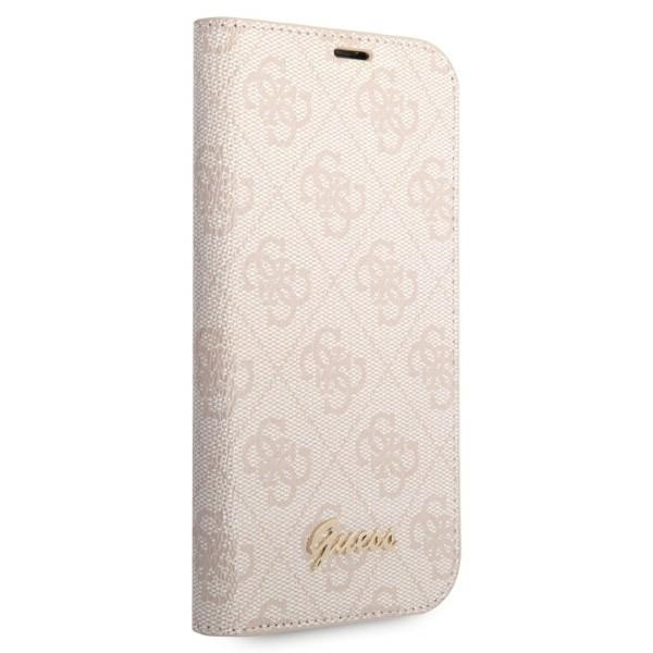 Guess GUBKP14XHG4SHP Apple iPhone 14 Pro Max pink book 4G Vintage Gold Logo