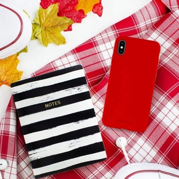 Etui Mercury Silicone do Samsung Galaxy A53 5G czerwony