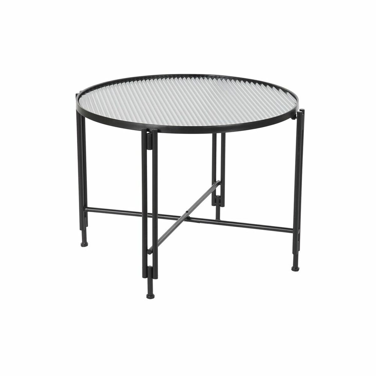 Side table DKD Home Decor Metal Crystal 63 x 63 x 46 cm