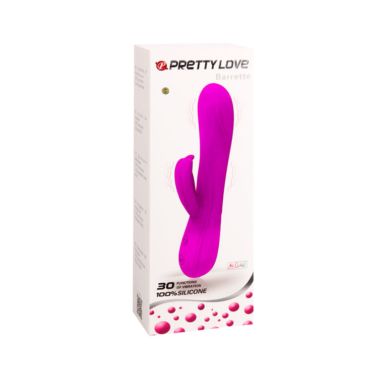 PRETTY LOVE FLIRTATION - BARRETTE VIBRATOR WITH CLIT STIMULATION
