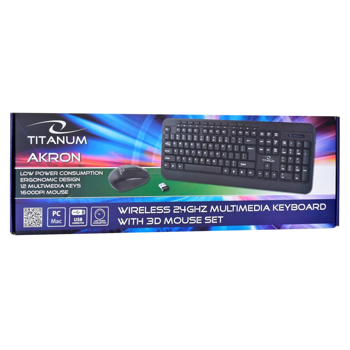 Keyboard and Mouse Titanum TK109 Black