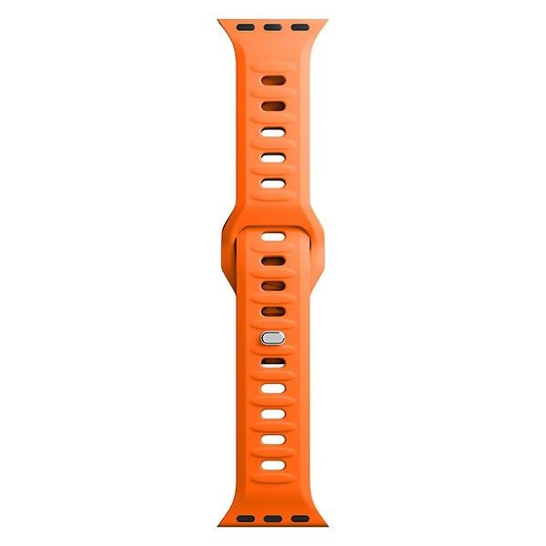 3MK Silicone Watch Strap Apple Watch 4/5/6/7/8/9/SE/Ultra 42/44/45/49mm orange