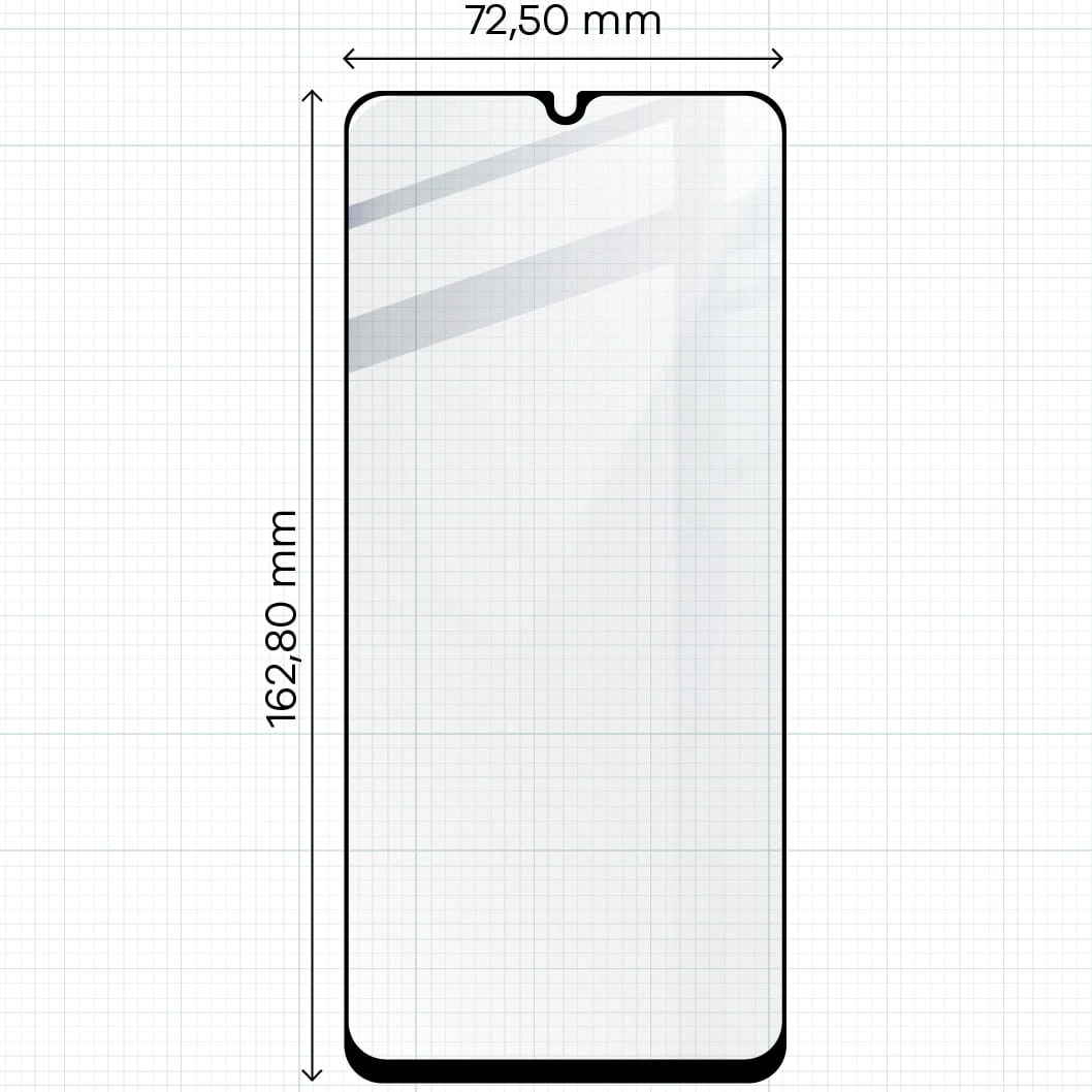 BIZON Edge 2x screen glass + camera glass Redmi 13C / Poco C65