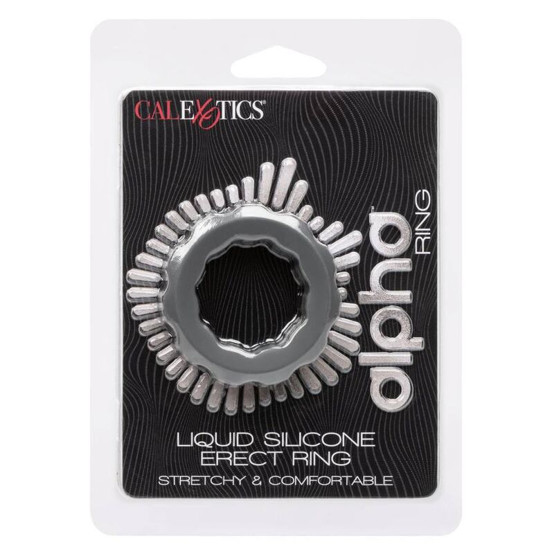 CALIFORNIA EXOTICS ALPHA ERECT RING GREY