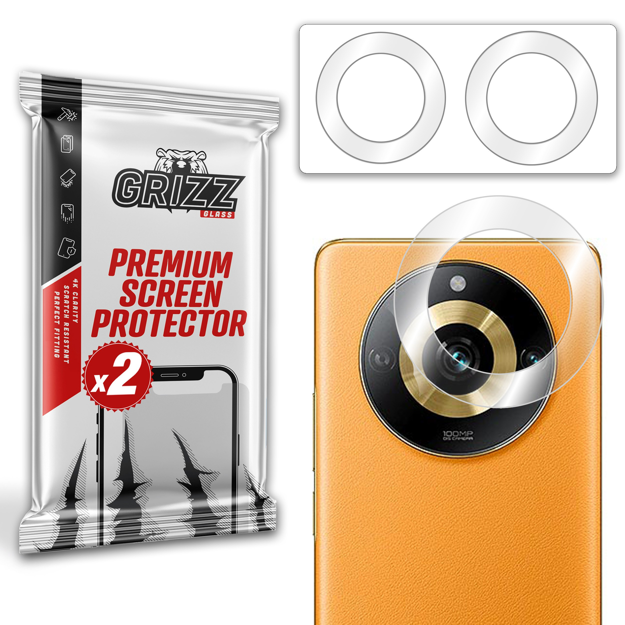 GrizzGlass HybridGlass Camera Realme Narzo 60 Pro