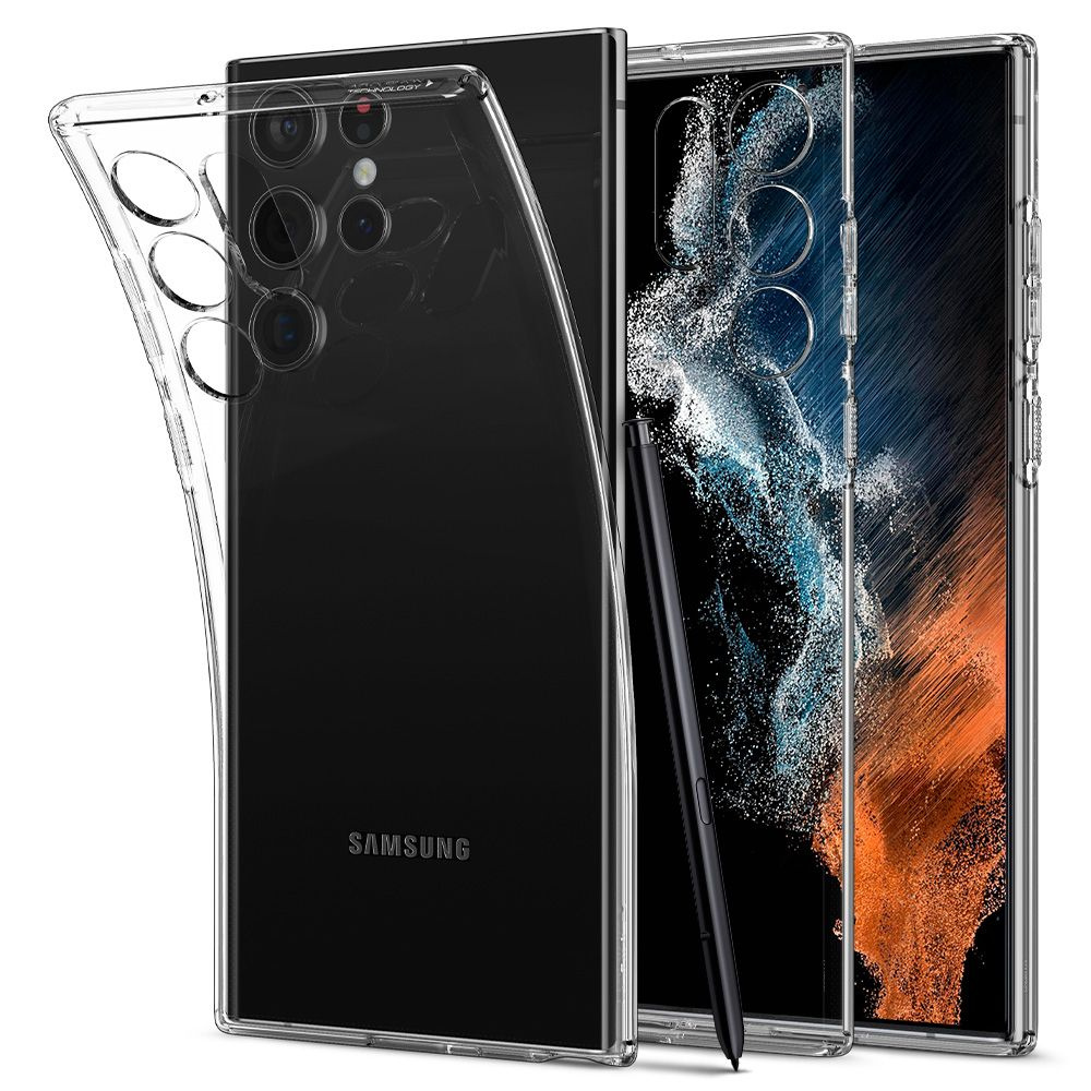Etui Spigen Liquid Crystal Samsung Galaxy S22 Ultra Crystal Clear