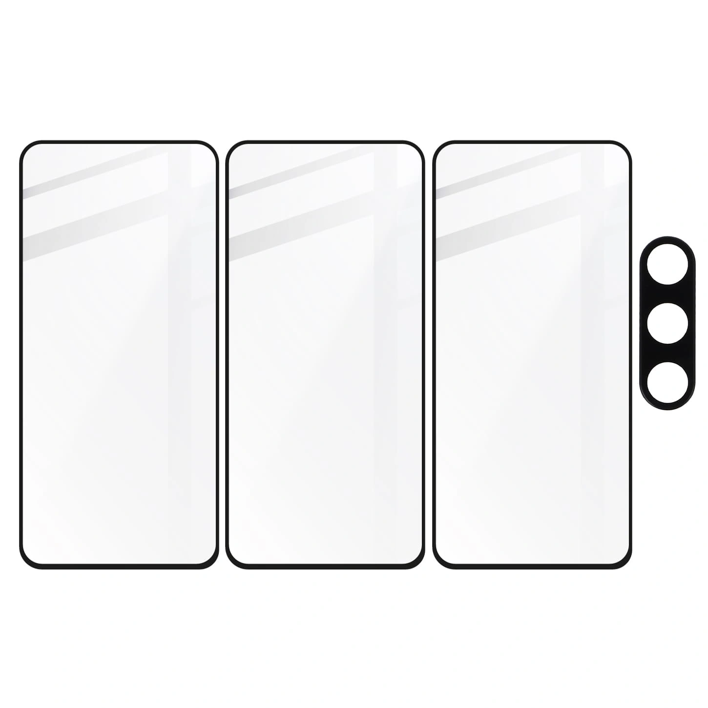 BIZON Edge 2 2x screen glass + camera glass Samsung Galaxy A54 5G