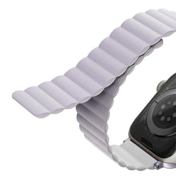 UNIQ Revix Band Apple Watch 4/5/6/7/8/SE/SE2 40/41mm Reversible Magnetic lilac-white
