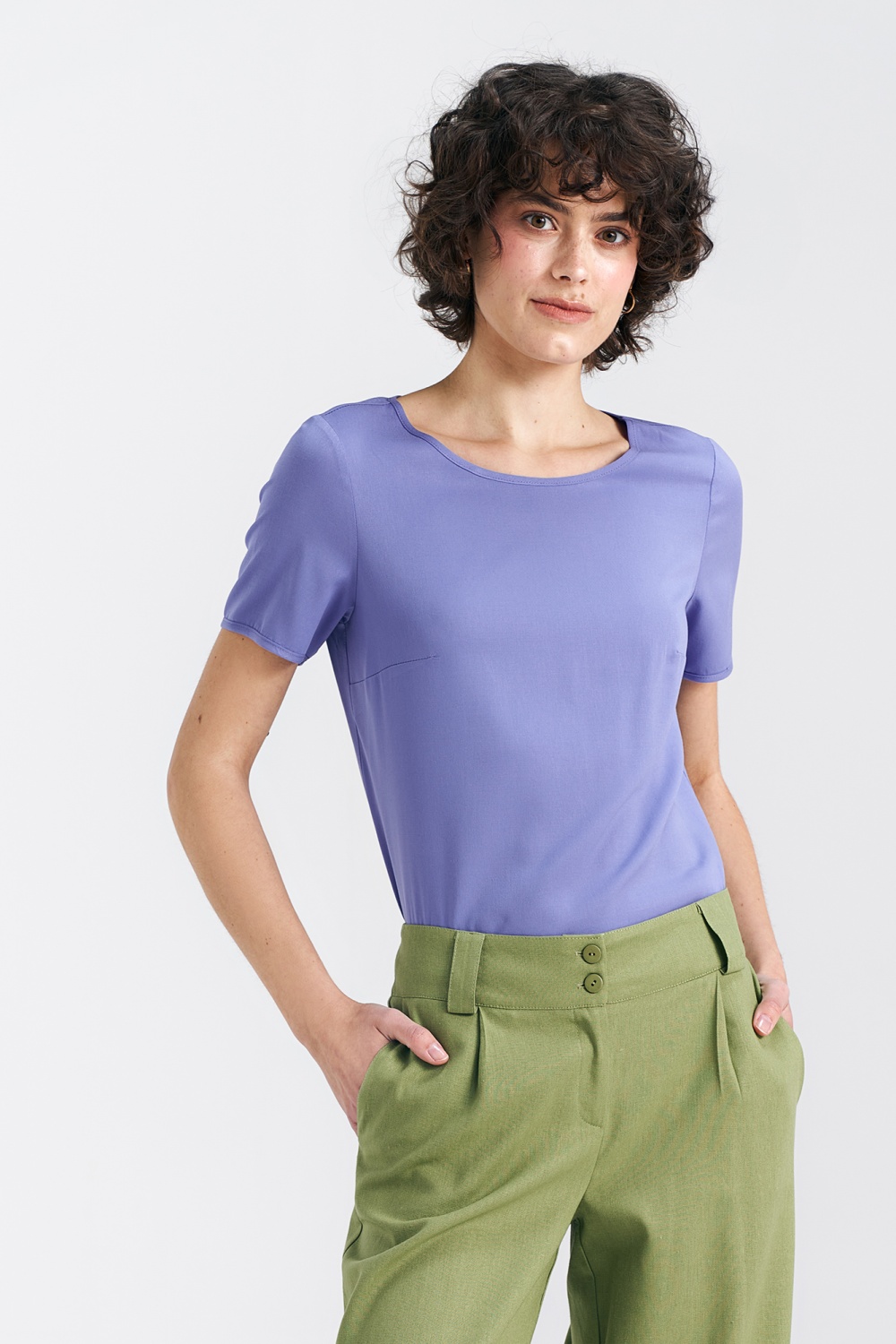  Blouse model 193804 Nife  violet