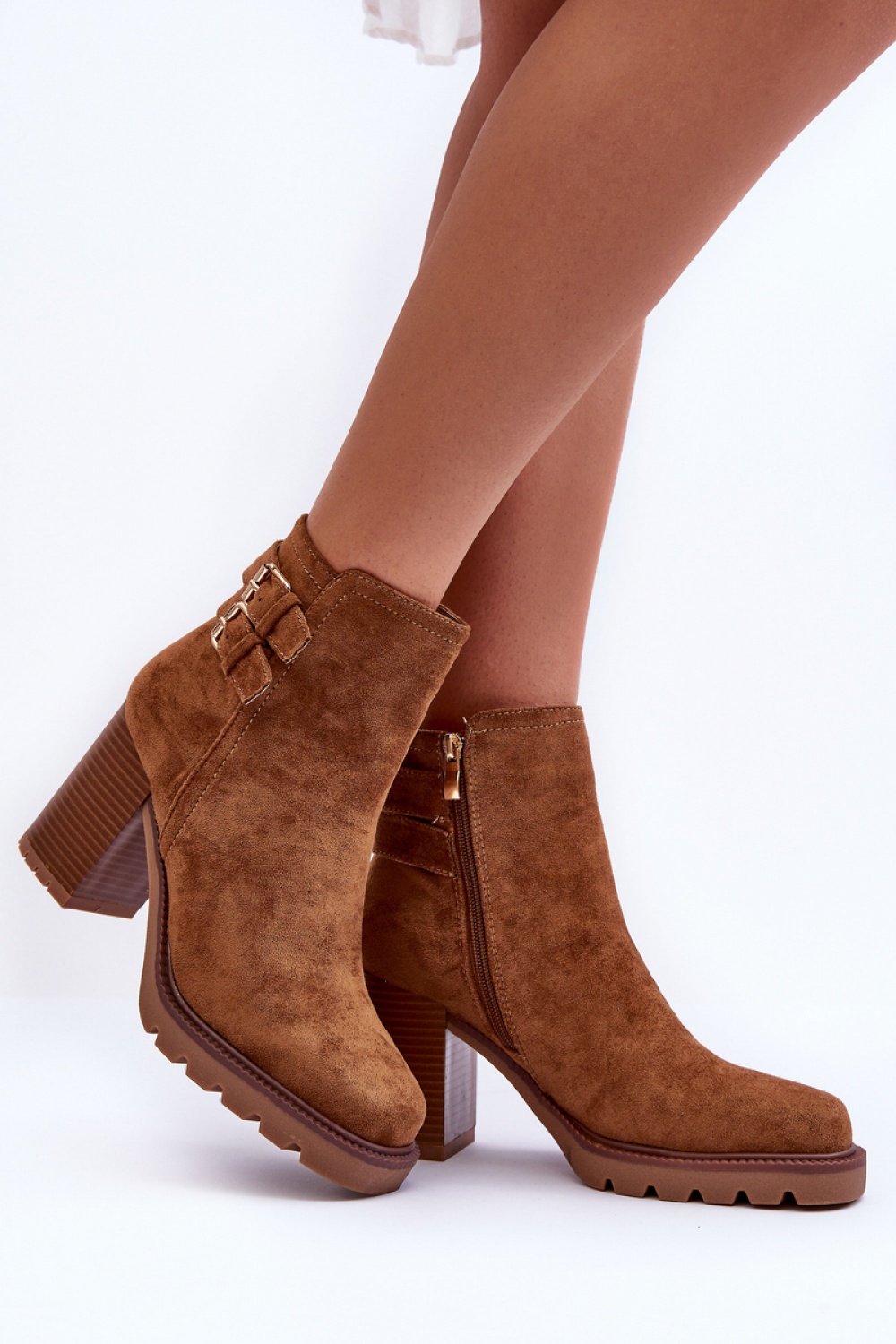  Heel boots model 185332 Step in style  brown