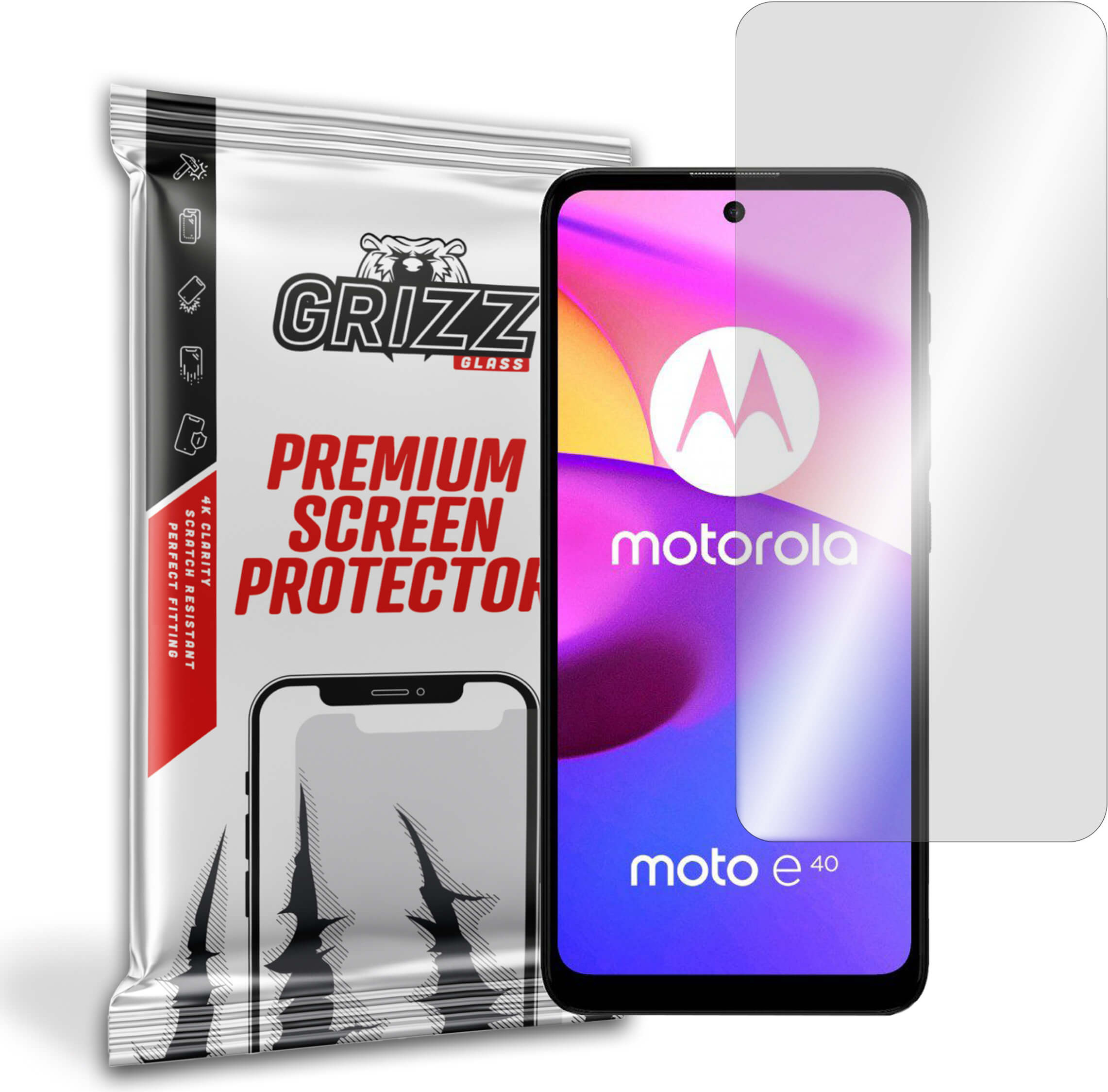 GrizzGlass HybridGlass Motorola Moto E40