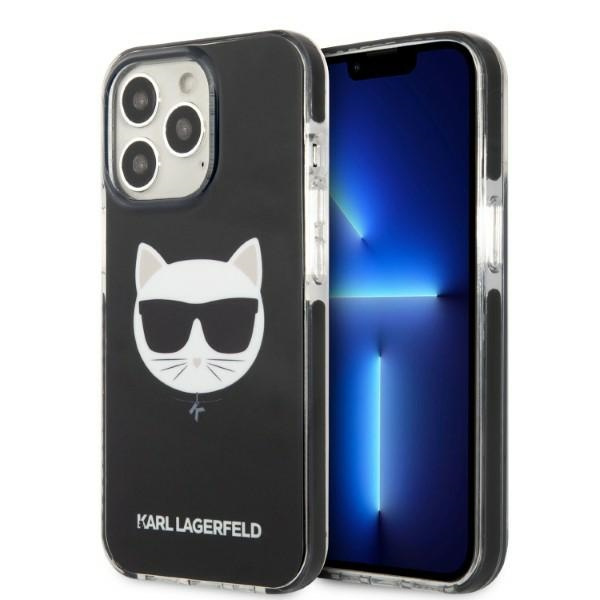 Karl Lagerfeld KLHCP13XTPECK Apple iPhone 13 black Choupette Head Black 