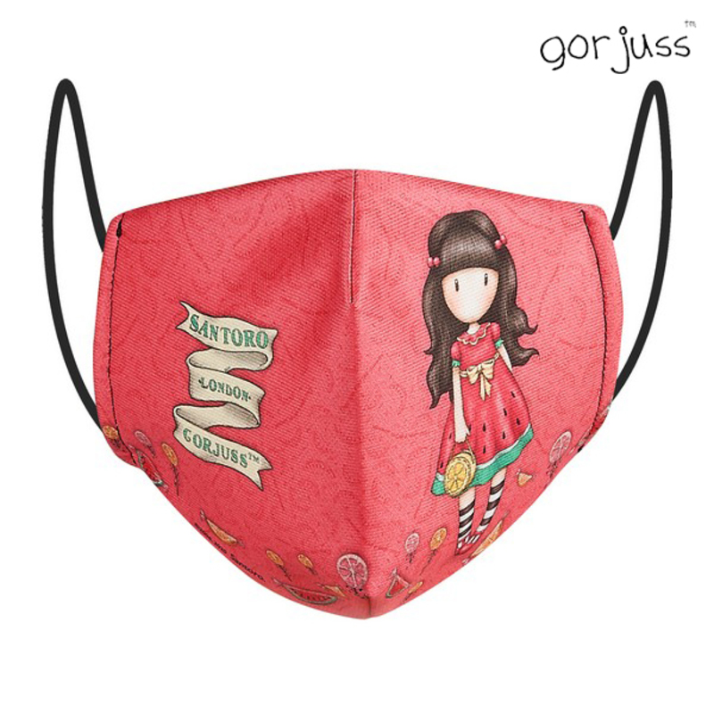 Hygienic Reusable Fabric Mask Gorjuss Children's Red