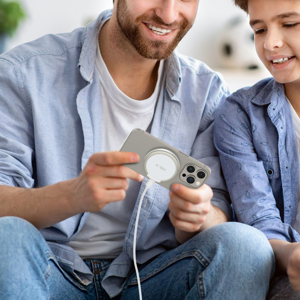 Tech-Protect QI15W-A33 Magnetic MagSafe Wireless Charger White