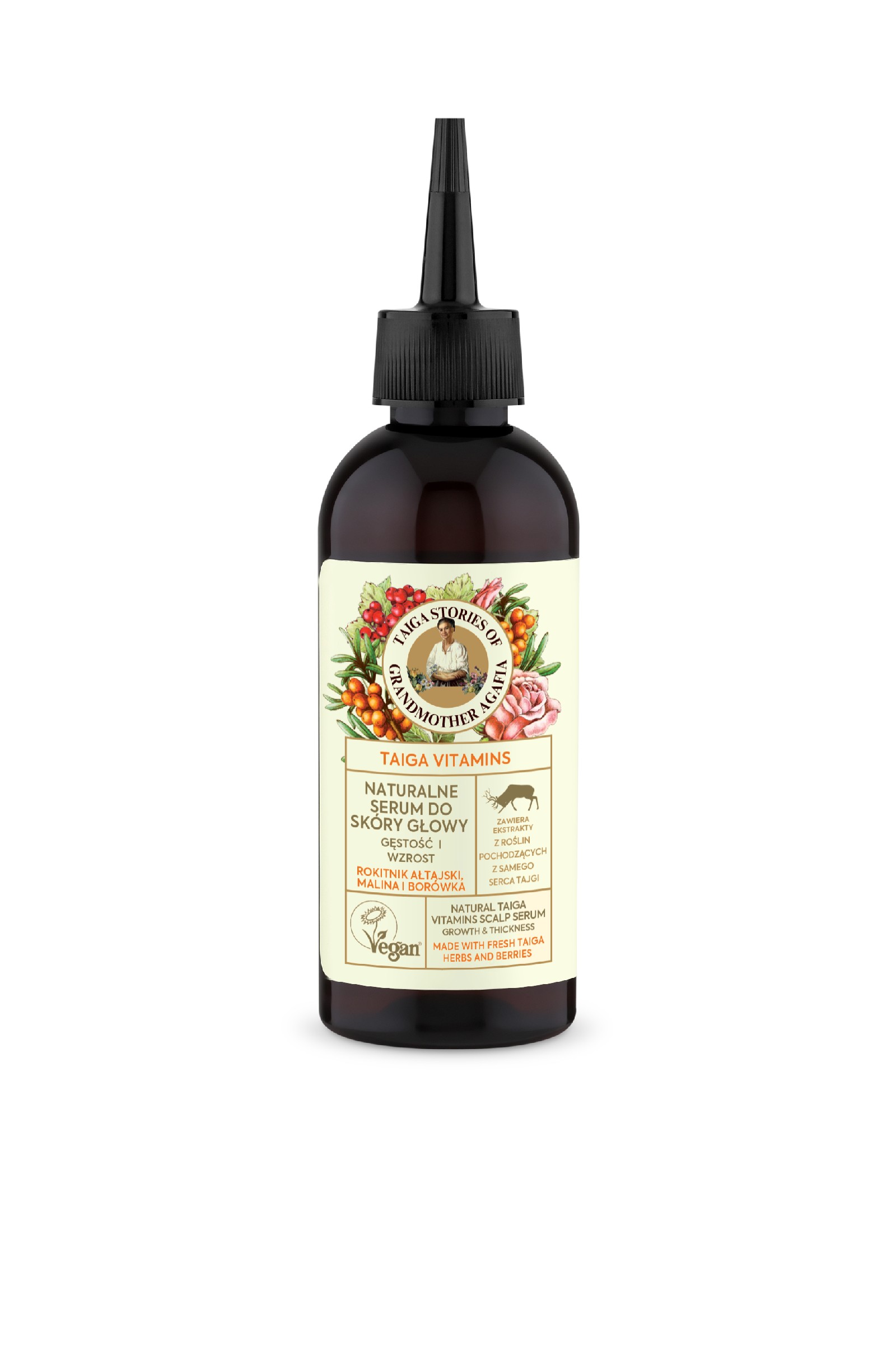 GRANDMOTHER AGAFIA Taiga Stories Naturalne Serum do skóry głowy Gęstość i Wzrost - Taiga Vitamins 170ml