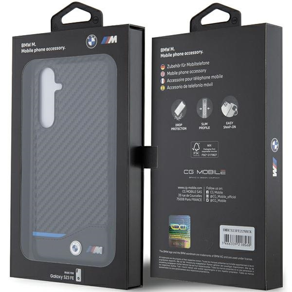 BMW BMHCS23FE22NBCK Samsung Galaxy S23 FE Leather Carbon black