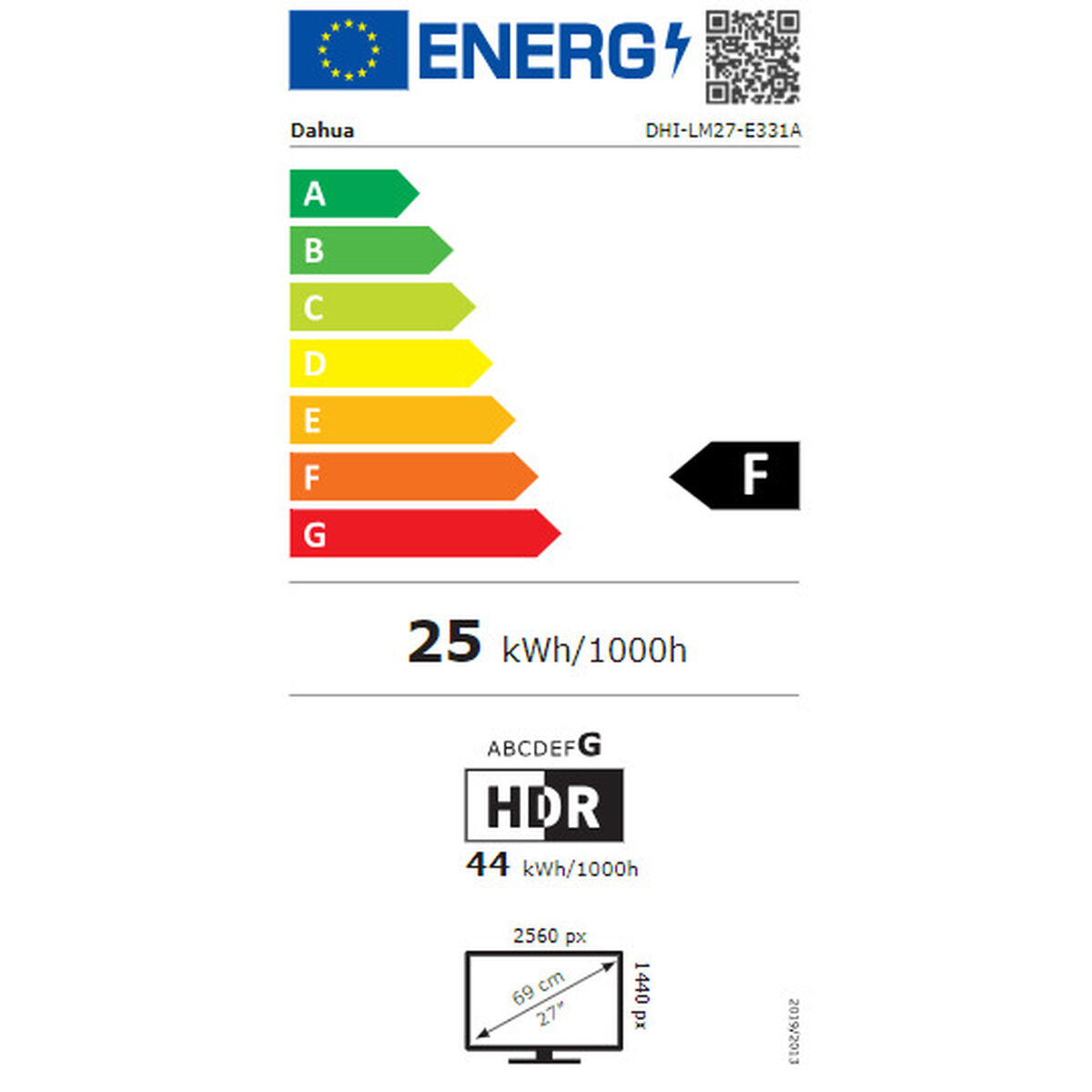 Monitor DAHUA TECHNOLOGY DHI-LM27-E331A 27" LED 165 Hz