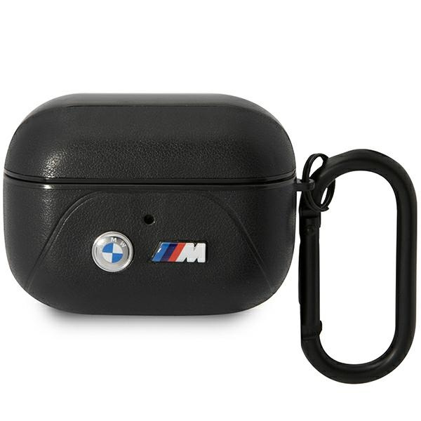 BMW BMAP22PVTK Apple AirPods Pro black Leather Curved Line