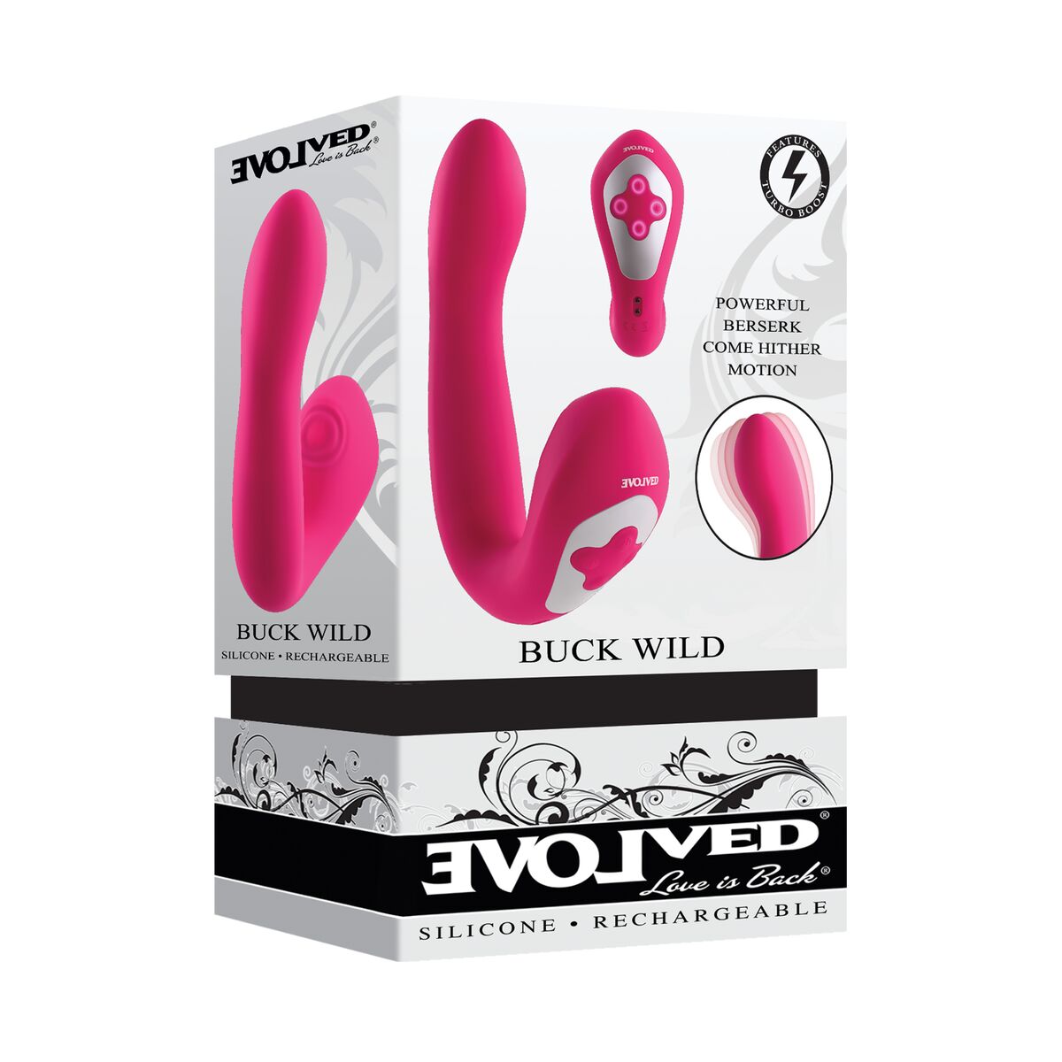 G-Spot Vibrator Evolved Buck Wild Pink G-Spot Vibrator Evolved Buck Wild Pink