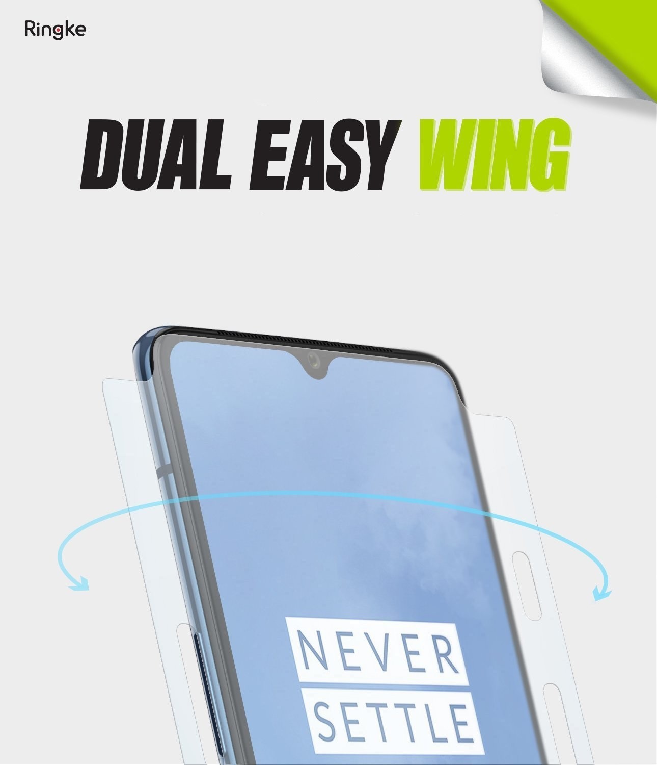 Ringke Dual Easy Wing Full Cover OnePlus 7T [2 PACK]