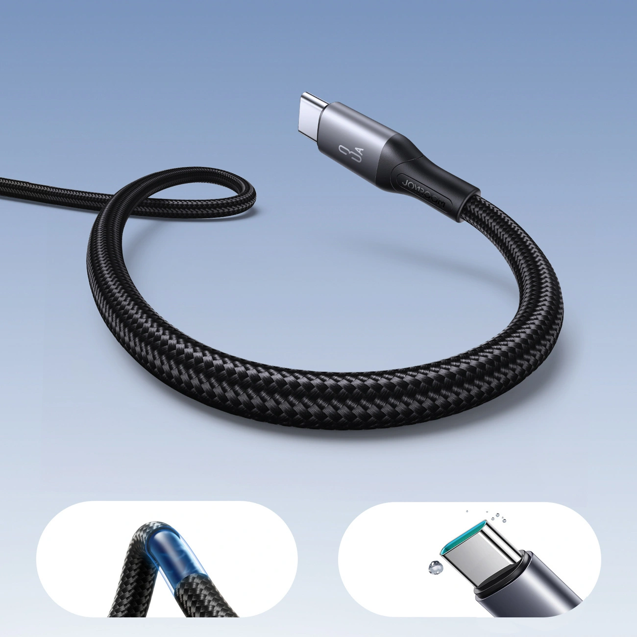 Kabel Joyroom S-A28 Flash Series USB-A / USB-C 3A 2m czarny