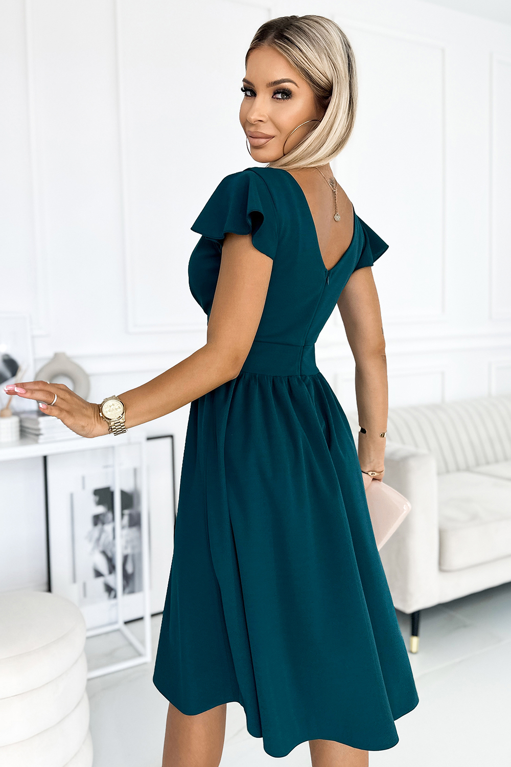  Evening dress model 181131 Numoco  green