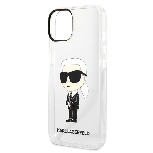Karl Lagerfeld KLHCP14MHNIKTCT Apple iPhone 14 Plus transparent hardcase Ikonik Karl Lagerfeld