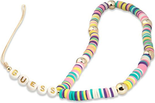 Guess GUSTPEAM Phone Strap multicolor Heishi Beads
