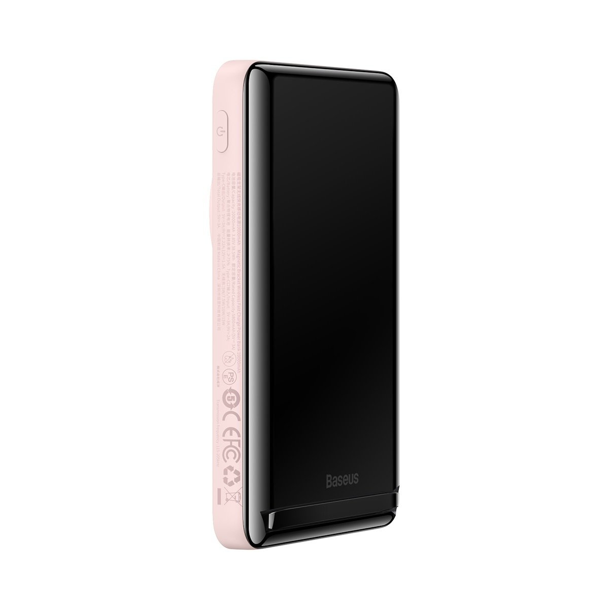 Powerbank Baseus Magnetic Bracket Wireless Charge MagSafe 10000mAh 20W Overseas Edition pink + kabel USB-C Xiaobai 60W 0,5m