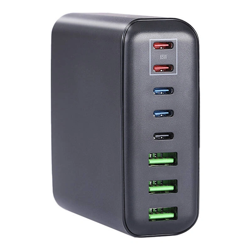 Blitzwolf BW-S26 wall charger 250W 3xUSB-A, 3xUSB-C, 2xUSB-C 65W (black)
