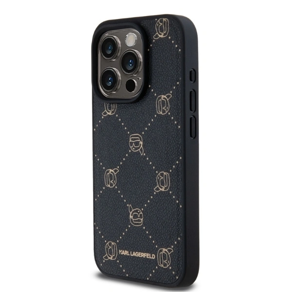 Karl Lagerfeld KLHMP15LPGKHPHK Apple iPhone 15 Pro MagSafe Karl Head black