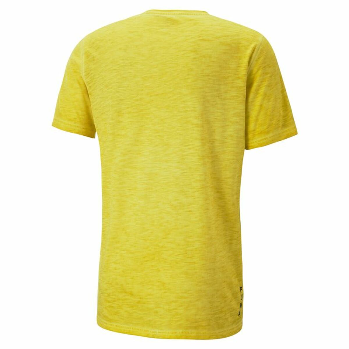 Short Sleeve T-Shirt Puma Studio Foundation Yellow Unisex