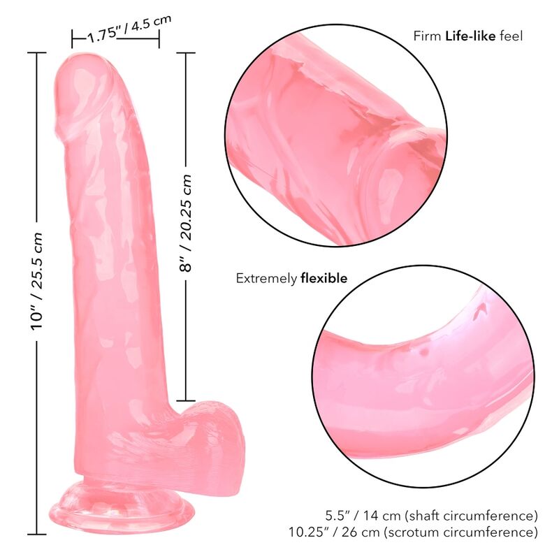 CALEX SIZE QUEEN DILDO - PINK 20.3 CM