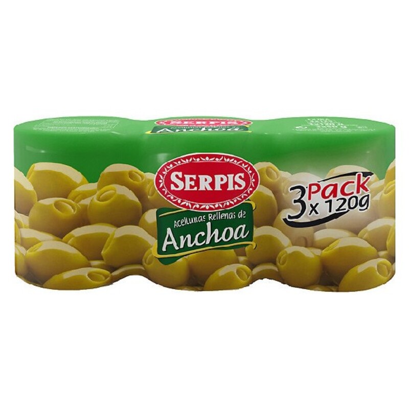 Olives Serpis Stuffed with anchovies (3 x 50 g)