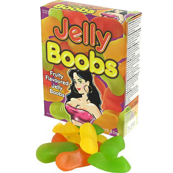 SPENCER & FLEETWOOD CHEWABLE CANDY IN THE SHAPE OF BREASTS