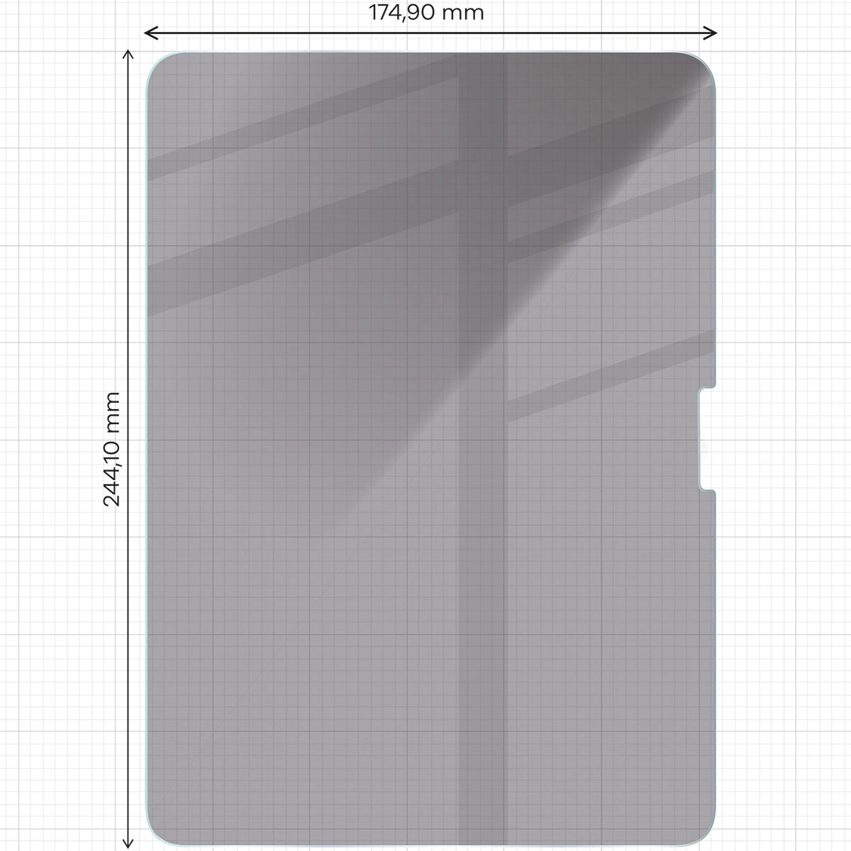 Bizon Glass Tab Clear Shadow Apple iPad Air 11" M2 6 gen. 2024 [2 PACK]