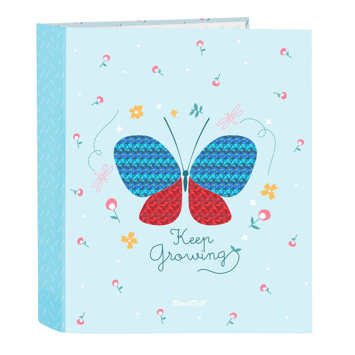 Ring binder BlackFit8 Mariposa Light Blue 27 x 33 x 6 cm Butterfly